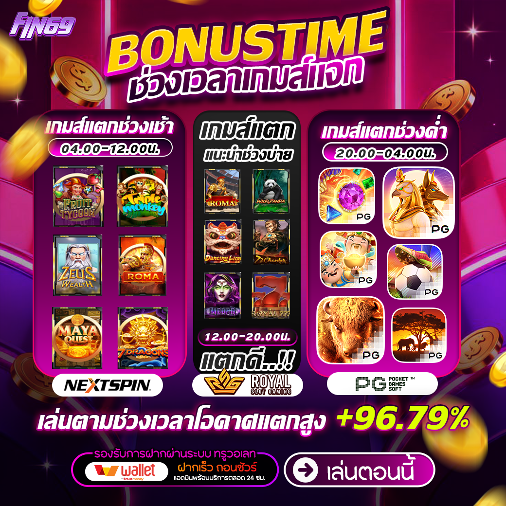 สมัครสมาชิก ฝากถอนไม่มีขั้นต่ำ Fin69
